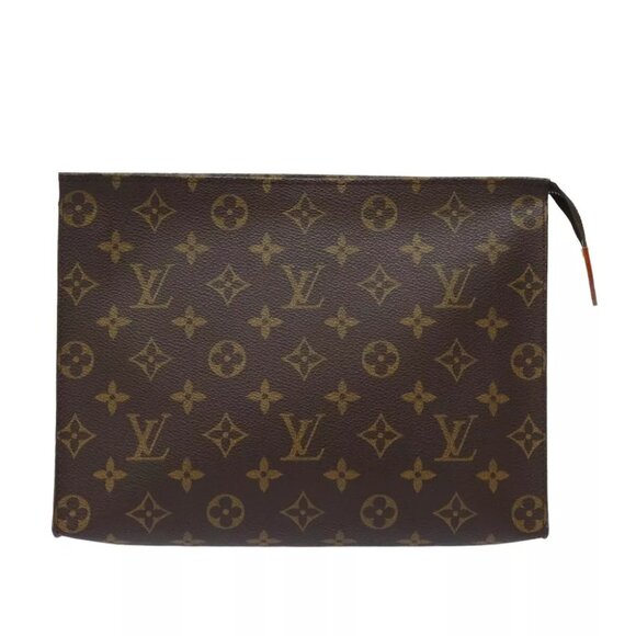 AUTHENTICITY GUARANTEED LOUIS VUITTON Monogram Poche Toilette Pouch - Picture 3 of 16